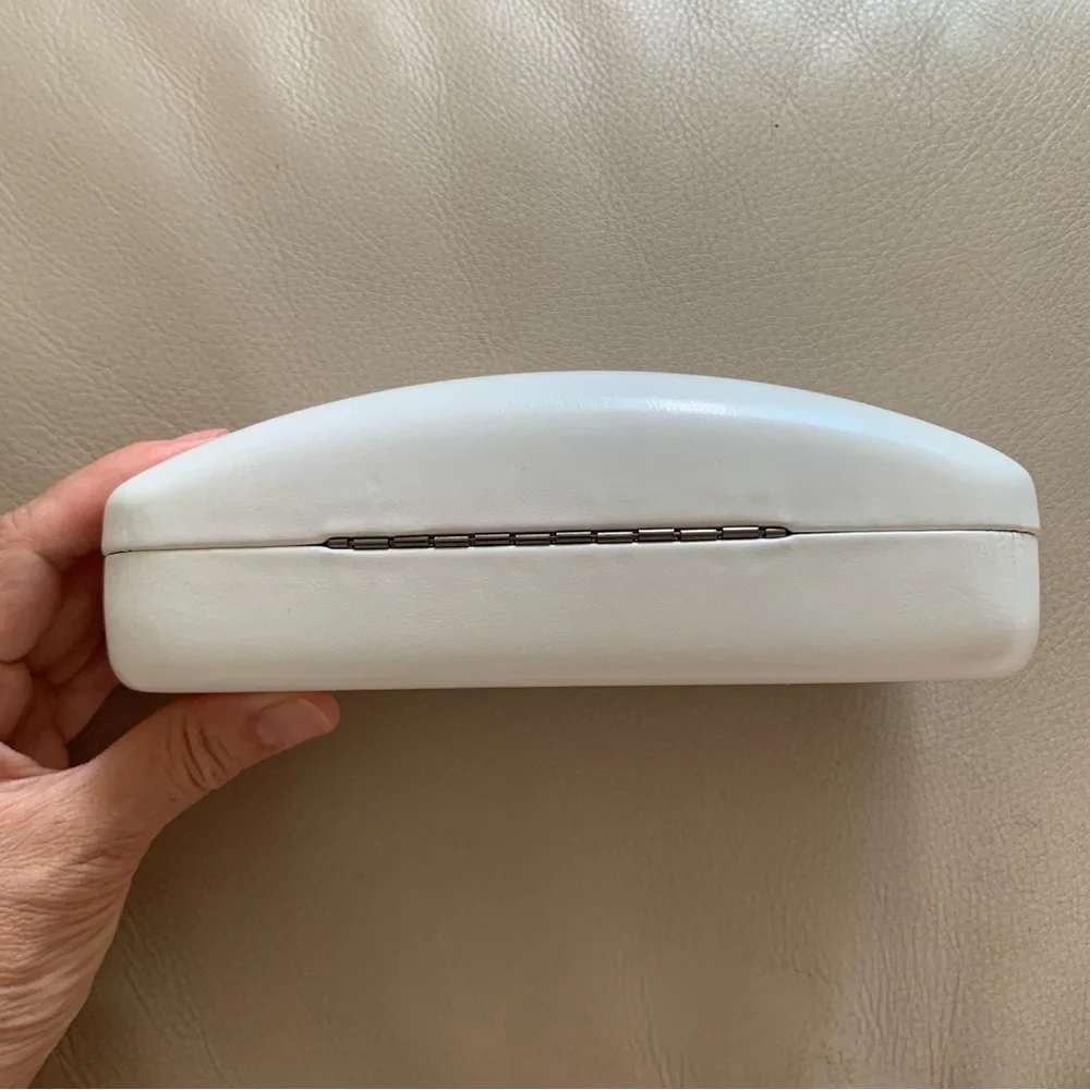 Calvin Klein White Sunglasses Case Only Black Interior Like New
